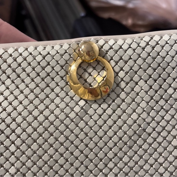 Whiting & Davis Elegant white Mesh Vintage Shoulder Bag or satchel - Picture 14 of 16